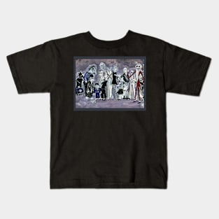 Menagerie of Characters in ink Kids T-Shirt